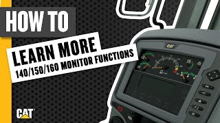 More 140, 150, 160 Motor Grader Monitor Features