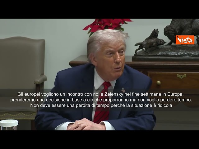 Trump: Europei vogliono incontro con me e Zelensky nel fine settimana, non voglio perdere tempo