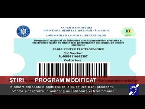 ”Rabla pentru electrocasnice 2022”, modificat