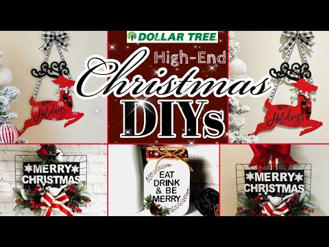 DOLLAR TREE CHRISTMAS DECORATIONS & IDEAS FOR 2020 | FRIEND FRIDAY HOP 🎄