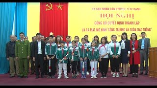 Phường Yên Thanh ra mắt Mô hình cổng trường an toàn giao thông
