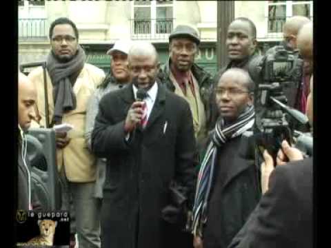 Manifestation des Guinéens de France contre la dictature en Guinée à Paris le 16 mars