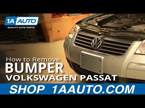 How To Install Replace Front Bumper Cover Volkswagen Passat 02-05 1AAuto.com