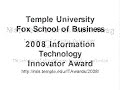 WordPress Matt Mullenweg at Temple Fox IT Awards Reception
