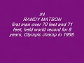 SHOT PUT TOP 10 most important SHOTPUTTERS of alltime.