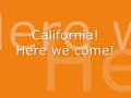 California - Phantom Planet / Lyrics