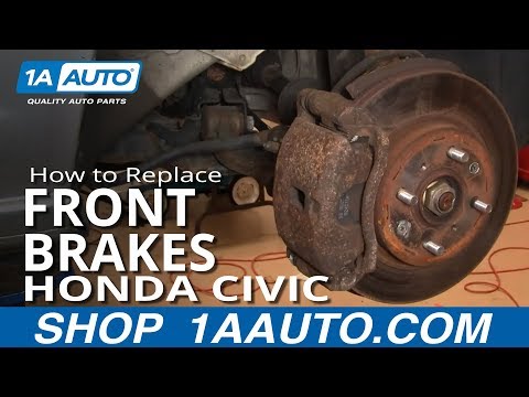 How to Install Replace Front Brakes Honda Civic 01-05 1AAuto.com