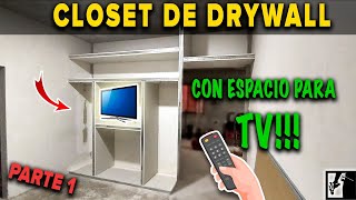 24 -  Closet para 2 personas con espacio para TV