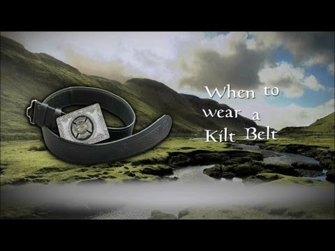 how to kilt belt