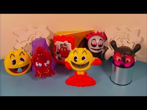 2014 PAC-MAN and THE GHOSTLY ADVENTURES SET OF 6 BURGER KING KID'S MEAL TOY'S VIDEO REVIEW