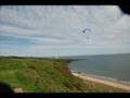 Paragliding at St Cyrus, Montrose, Scotland