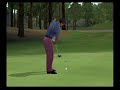 three holes of golf in the gamecube version of tiger woods pga tour golf 2003. just showing the gist of the graphics and gameplay. not trying to impress, so no stupid comments please.