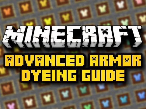 how to dye iron armour in minecraft