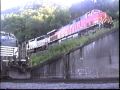 NS 9516 Meets A BNSF With GP-50 NS 7037 At Rockville Bridge