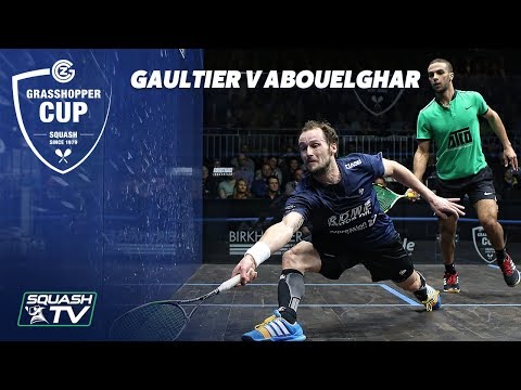 WHAT. A. MATCH - Gaultier v Abouelghar  - Extended QF Highlights - Grasshopper Cup Squash
