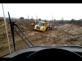 Volvo A25 having trouble in the wet