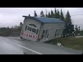 House Falls in a Ditch Outside Gander