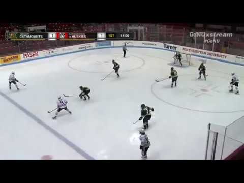 Chicago Blackhawks prospect Dylan Sikura with a sick goal for Northeastern - October 30, 2016