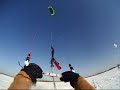 Snowkiting: Mikey and Dewsy at Grass Lake, IL Snow Kiting - 01-15