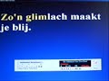 Glimlach van een kind karaoke