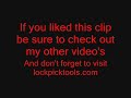 lock picking a sterling discus padlock