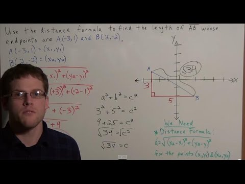 how to use the distance formula