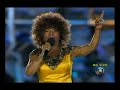 Abertura com o Hino Nacional na voz de Elza Soares Pan 2007