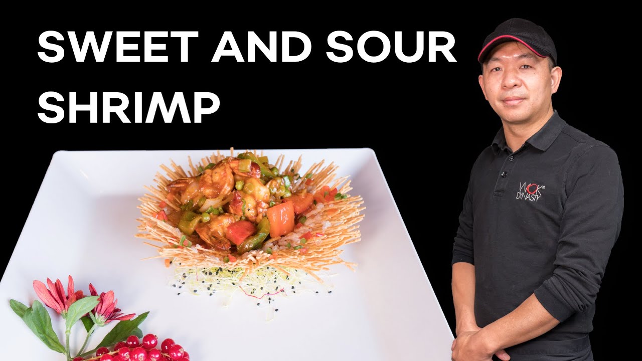 How to make the delicious sweet and sour shrimps of Wok Dynasty?