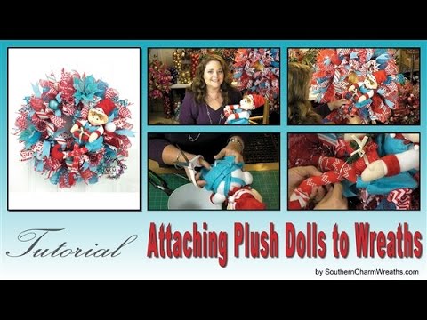 how to attach bow to wreath