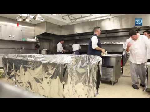 White House - Watch the kitchen at the White House undergo a transformation into a kosher kitchen. This entails wrapping existing kitchen surfaces and a complete separatio...