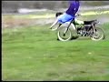 Fat bastard falls of moterbike