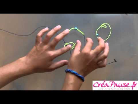 comment faire un shamballa - http://creapause.fr/229-fils-nylon-et-fils-de-couleur Vous aussi faites vos bracelets Shamballa avec les fils et perles à shamaballa en ventre sur votre site...
