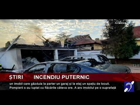 Incendiu în Craiova