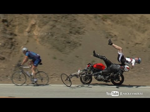 Shocking Motorcycle Crash into Bicycles 4/27/2013