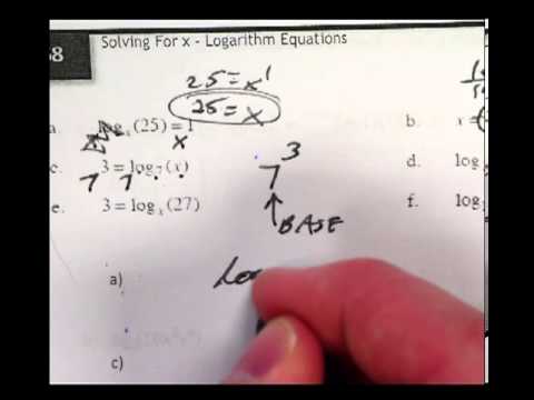 how to isolate x with ln