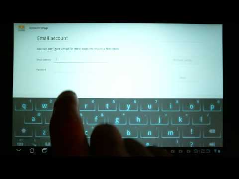 How to Use an Android Tablet - Email Setup