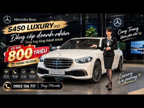 S 450 Luxury (V2) nhập khẩu Thái Lan - ưu đãi 800 triệu tháng 10/2026 - cùng Trang khám phá ????