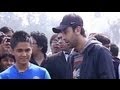 Ranbir tested by Chhetri at NDTV's Marks for Sports campaign