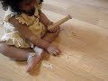 trying to roll chapathi
