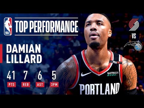 Video: Damian Lillard Goes Off for 41 Pts And 6 Asts vs Magic | October 25, 2018