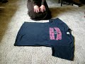 Japanese T-shirt folding in English