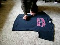 Japanese T-shirt folding in English