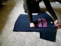 Japanese T-shirt folding in English
