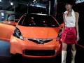 Honda presents Fit in Tokyo Auto Salon 2009 with a show girl