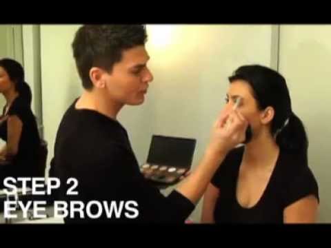 Celebrity makeup artist Mario Dedivanovic and Kim Kardashian makeup tutorial