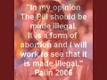 palin mccain abortion and pill illegal!