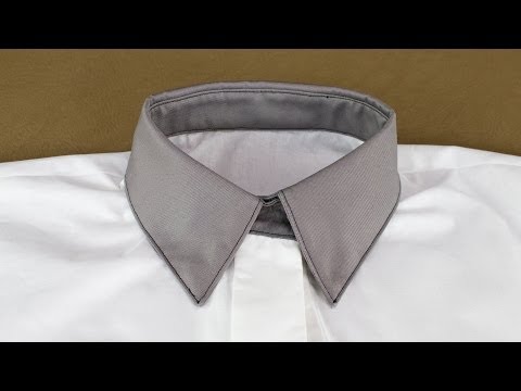 how to attach t shirt collar