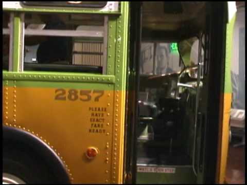 rosa parks - This is actual bus that Rosa Parks reused to give up her seat to a white passenger in 1955. The bus in now in the Henry Ford Museum in Dearborn, MI.