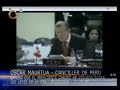 canciller de perú: presidente hugo chávez