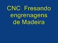 CNC caseira fresando engrenagem